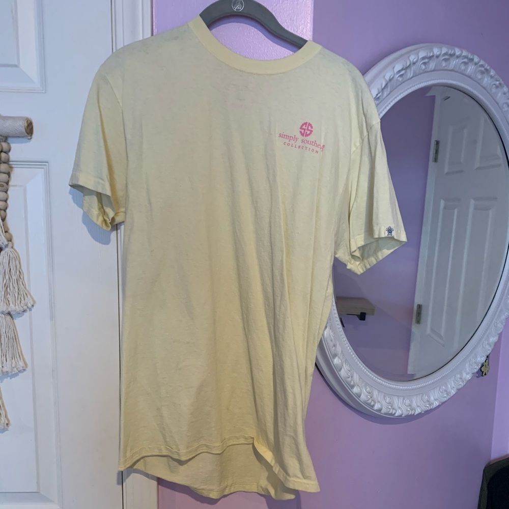 Yellow Simply Southern t-shirt- Size Medium